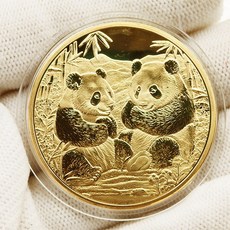 기념주화 수집용 은화 골드코인 메달 금속 인테리어장식품 컬렉션 선물용 고급 디자인, 팬더 골드 스타일 10