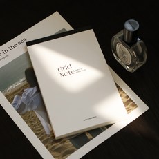 클래식 떡메모지 A5 4종 세트 라인 그리드 무지 체크리스트 메모패드, 1개, 70매, 02. 그리드 노트