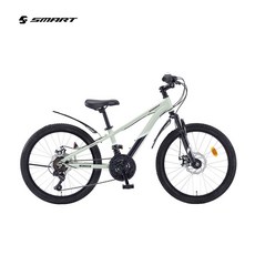 스마트 22 테트라D 초등학생 알루미늄 MTB 자전거 (디스크/ 22인치/ 시마노21단), 1개, 155cm, 세이지그린