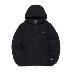 LEE 리 펠트 트위치 로고 후드 집업 블랙 37U215 72Y830