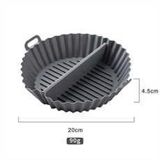 DFMEI 硅膠烤盤家用空氣炸鍋墊廚房硅膠烘焙烤墊分格式空氣炸鍋烤盤, 1個
