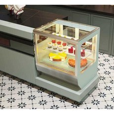마카롱 쇼케이스 제과 케익 카페 디저트 냉장 진열장, 기본 모델명/품번, 0.7m 화이트 직각