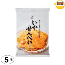 일본 세븐일레븐 오징어 센베이 사은품 추가증정, 52g, 5개