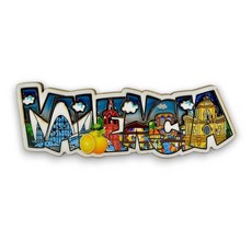 BDM - Valencia Fridge Magnet | 3D Ceramic Design| City of Arts and Sciences Miguelete Souvenir Spa, Model 2