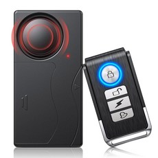 110dB 차량 경보 시스템 10단계 민감도 조절 가능한 방지 진동 경보 장치 오토바이용 무선 원격 전기 자전거 자동차 트럭 RV, WL03