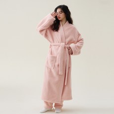 FUXI 加厚米粒絨情侶睡袍 居家服