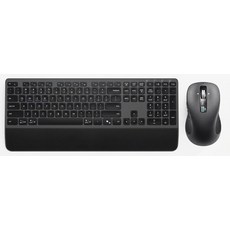손목 받침대가 있는 무선 키보드 및 마우스 풀사이즈 멀티 디바이스 콤보 노트북 PC Mac 워크 마우스용 블루투스