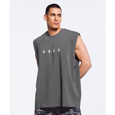 HDEX 에어 오버핏 슬리브리스 Deep 차콜