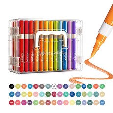 소프트 팁 글리터 마커 펄 립글리터 물감 펜, 1세트, 48색