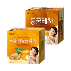 담터 누룽지둥굴레차 +둥굴레차, 2개, 100개입, 1.2g