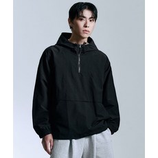 아테즈 ATEZ AERO 테크 후드 아노락 윈드 브레이커 블랙