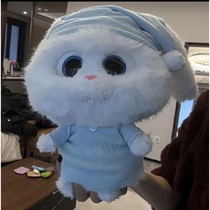 스노우볼 토끼 인형 마이펫의 이중생활 틱톡 릴스 애착인형 굿즈, 토끼인형+파자마, 1개