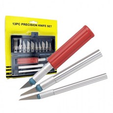 프라픽 조각칼 목공예 아트 세트 13 PC칼 문구 문구용칼 조각도 종이칼 안전칼 조각끌 커터칼, 1매입