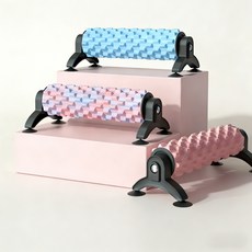 2026년 최신형 3D 흡착식 폼롤러 EVA 지압 마사지 고정 폼롤러 요가 스트레칭, 퍼플, 1개