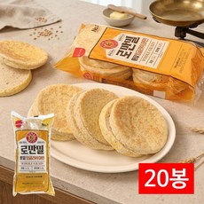 샤니삼립 로만밀 통밀 잉글리쉬 머핀 60g 4입 20봉 카페 브런치 맥모닝 냉동빵, 20개, 240g