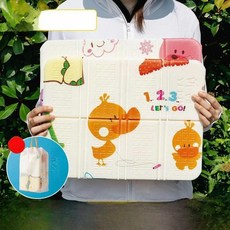 폼 캠핑 매트 휴대용 야외 시트 쿠션 방습 방수 잔디밭 야생 여행용, 2. 새롭게 업그레이드된 카툰 디자인 (색상 랜덤) 단