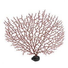 나무 모양 송진 산호 수족관 장식 물고기 탱크 조경 다리미 플라스틱 장식 식물, red-L