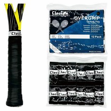 테니스를 위한 편안함과 미끄럼 방지 테니스 오버그립 끈적끈적한 얇은 그립 테이프 파델 배드민션 피클볼 라켓, Black