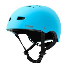 STOMP 스케이트보드 헬멧 - 탈착식 라이너 환기 멀티 스포츠 스쿠터 인라인 스케이팅 청소년 및 성인용 (매트 민트 그린 라지), 매트 블루