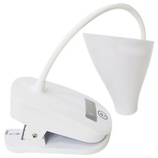 e-kit 逸奇 軟管夾立式燈泡形LED夾燈 UL-T12 機身415 x 140mm 底座140 x 70 x 95mm 221g, 白色