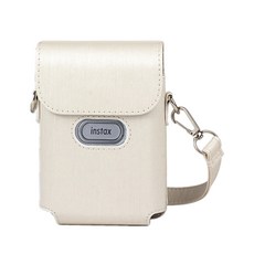 CAIUL 適用於 富士 instax mini link 相印機 皮套 保護殼, 珠光白