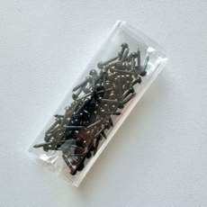 모루인형 부자재 키트 눈 눈알 세트 4mm (100개) DIY 키링 삼각코 코 소품, 2개, 4mm x 100개