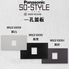Panasonic SO-STYLE系列 蓋板, 1個, 一孔,霧白