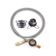 야외 캠핑 가스레인지 부탄 어댑터 스플릿 스토브 컨버터 연결 조리 장비 액세서리, 2.Adapter and Tube-A, 1개