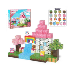 Building Cubes 磁性積木 100顆 2cm 方塊 兒童益智玩具, 彩色, 1套