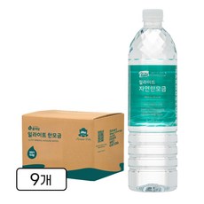 일라이트한모금 물애담 미네랄워터 알칼리수 자연한모금, 1L, 9개
