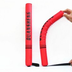 超值 拳擊訓練反應靶跆拳道手靶散打腳靶搏擊靶 副廠商品, 訓練軟式棍靶 紅色 一對, 1個