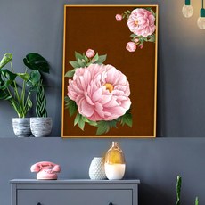 목단그림액자 풍수그림 돈들어오는 꽃그림 A2gdAL6 OJW-72830 목단 목단그림 부자되는그림