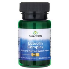 Swanson 斯旺森 木犀草素複合素食膠囊 100mg, 30顆, 1罐