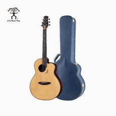 aNueNue 吉他未來系列 LS770 41吋木吉他 全單板碳化月亮雲杉 印度玫瑰木, 1個, LS770,原聲