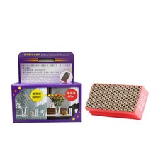 佶川鑽石手磨片-鏡子水垢剋星-止滑大師-加厚型玻璃水垢去除海綿, 1個, 紅色