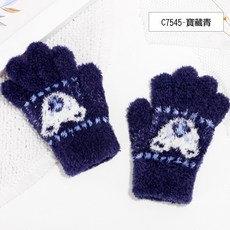 兒童半指可翻蓋手套 加厚刷毛絨保暖 冬季防風可愛卡通手套 3-12歲上學外出防寒