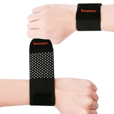 물리치료사 자문개발 브메르 1mm 에어핏 손목보호대, 블랙 FREE, 2개