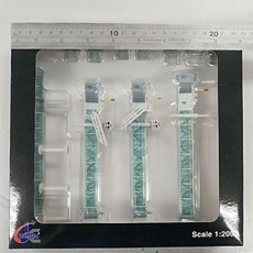 JC Wings 1:200 대형기 중형기 공항 탑승 계단 브릿지 승객 탑승교 단일 복수 통로 모형, 1개, 6_1:200 A380 전용 통로 손상 쉬움