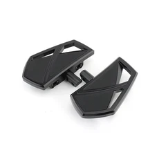 호환바이크 블랙 프론트 풋 페그 플로어보드 페달 발받침 할리 소프테일 브레이크아웃 FXLRS 로우 라이더 팻 보이 -, 04 Rear black