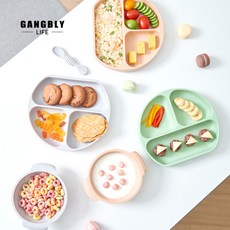 강블리 하이킨더 유아동 식기, 흡착볼, 세이지 그린, 1개