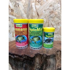 Tetra 德彩 烏龜營養飼料 幼龜 亞成龜 成龜 兩棲爬蟲飼料 鈎蝦 乾燥淡水乾蝦 澤龜, 1個, 成龜兩棲飼料250ml