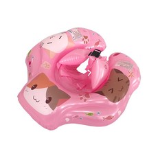 雪倫小舖 防前傾游泳圈 嬰兒泳圈 寶寶泳圈 兒童泳圈 脖圈 腋下圈 趴圈, 粉-F, 1個