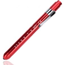 ZJChao LED 진단 램프 전문 휴대용 임상 펜 안과 검사 동공 체크 라이트 의사 간호사빨간색, Red, 1개