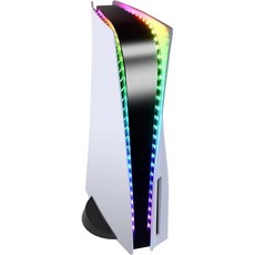 PS5 Pro 슬림 오리지널 디스크 및 디지털 에디션과 호환되는 Auarte LED 라이트 스트립 7가지 색상 358 효과 DIY 장식 액세서리 RGB 리모컨 포함 PlaySt