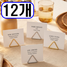 가격표 명함 꽂이, 12개, 골드