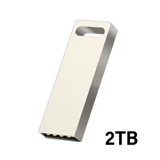 샤오미 호환용 2TB 메탈 플래시 드라이브 USB 3.0 고속 전송 방수 1TB 512GB 미니 펜 휴대용 메모리아 디스, 05 Silver-2TB