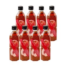 노브랜드 아이스티제로 복숭아, 8개, 500ml