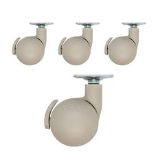 Bola caster止動型移動式輪子 4個組, 灰色