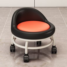 可開發票 滑輪矮凳 帶萬向輪小凳子家用美縫 換鞋擦地可移動 板凳, 1個, 寶藍色, 寶藍色