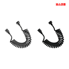 보스코 코일호스 1.5m 매직호스 꼬임방지 욕실 물청소용 화장실 다용도분사기 수도연결, 01. 그레이